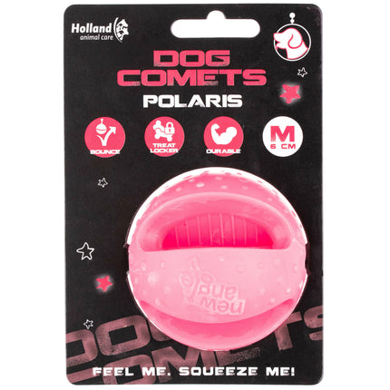 Dog Comets Polaris (6cm) - rubber treat ball for dogs, bouncy.