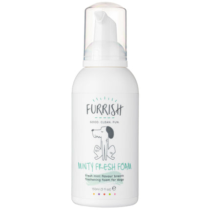 Furrish Minty Fresh Foam - dental cleaning solution for dogs, freshens breath.