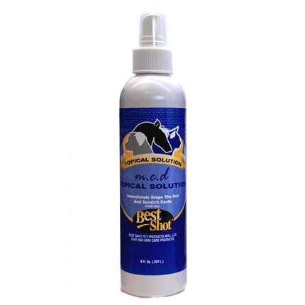 Best Shot M.E.D. Topical Solution - spray that alleviates itching and accelerates healing of irritated skin for dogs, cats, and horses