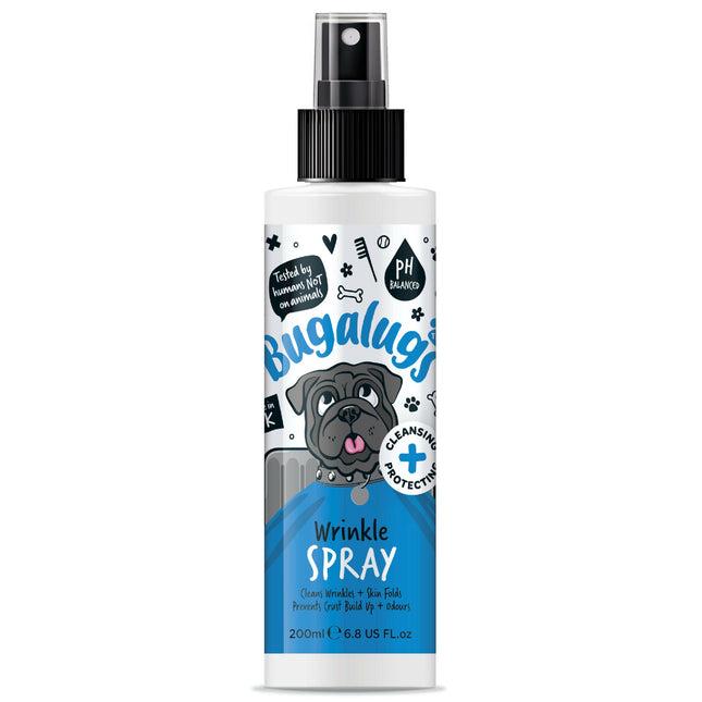 Bugalugs Wrinkle Spray - Chlorhexidine Spray for Dog and Cat Skin Fold Hygiene.