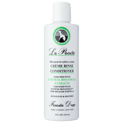 Les Poochs La Creme Rinse Conditioner (female) - luxurious, gentle conditioner for long-haired female dogs, concentrate 1:4.