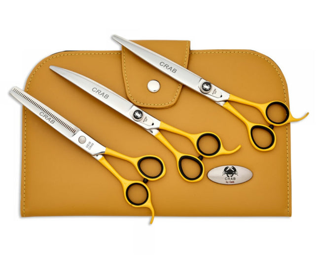 Geib Crab Scissors Set Level 1 - set of professional scissors and thinning shears made from Japanese stainless steel, 3 pieces