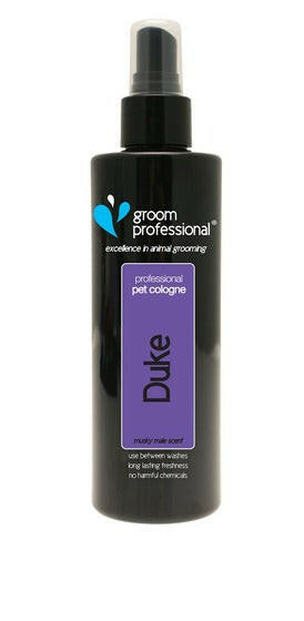 Groom Professional Duke Cologne - scented toilet water for dogs.