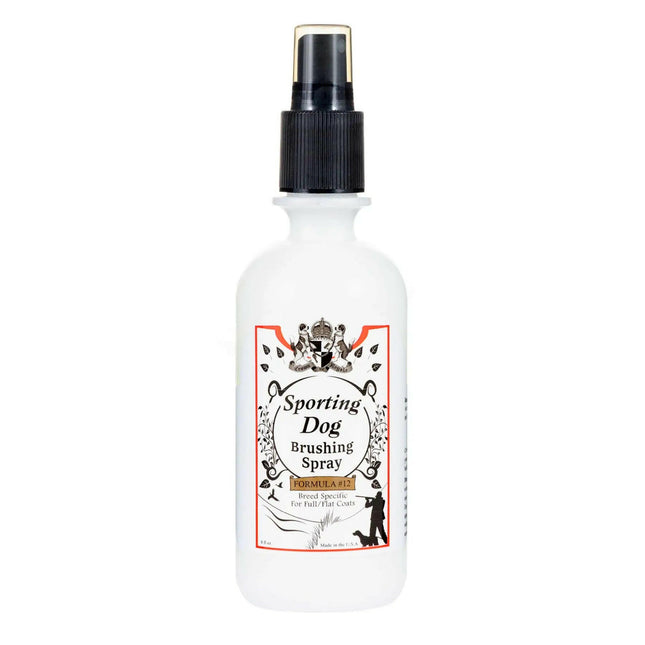 Crown Royale Sporting Dog Brushing Spray No.12 - anti-static spray to prevent dirt from penetrating your dog's coat, for smooth, light, and fluffy fur..