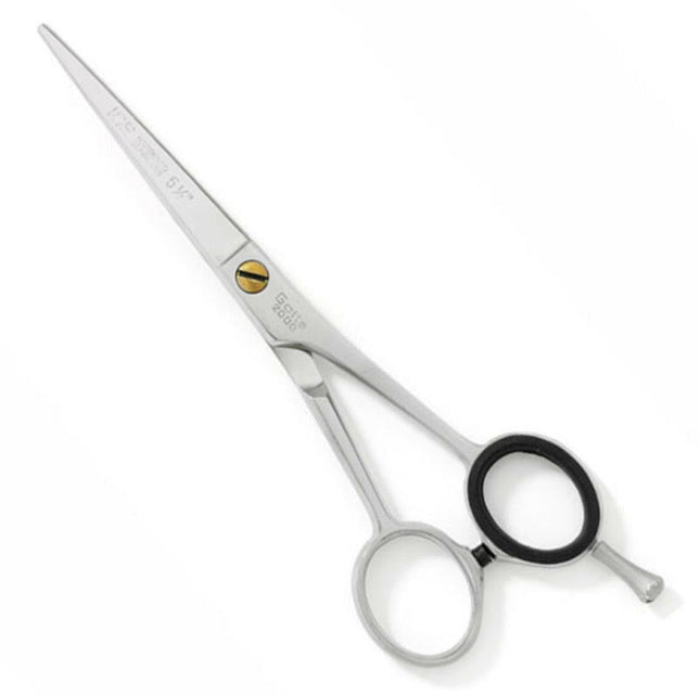 Gotta Solingen Ice Nickel-Plated Straight Scissors (14.5cm) with Single-Sided Micro-Sanding.