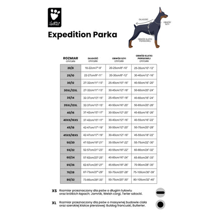Hurtta Expedition Parka Buckthorn - waterproof winter jacket for dogs.