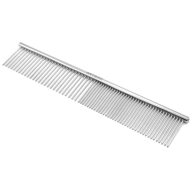 Artero Large Pin Comb - metal comb with a mixed tooth spacing of 50/50, long pins.