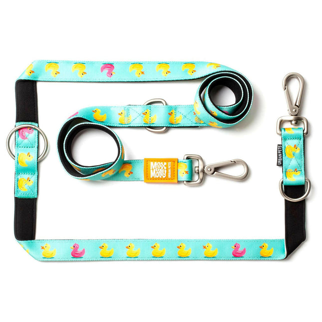 Max&Molly Multi-Leash Ducklings - adjustable leash for dogs, interesting pattern, 200cm.