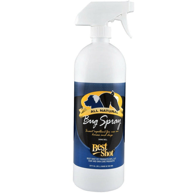 Best Shot Bug Spray - natural insect repellent with citronella, for dogs and horses.