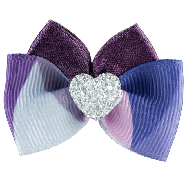 Blovi Bow Glamour purple-lavender bow with a heart.