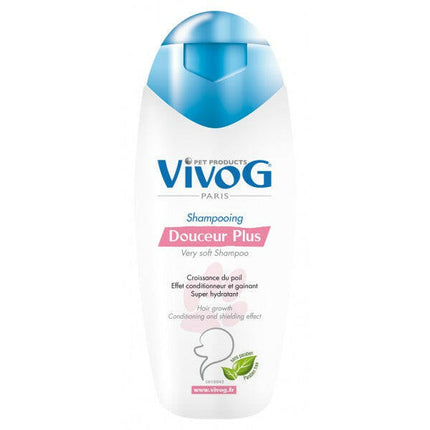 Vivog Douceur Plus Shampoo - moisturizing and regenerating shampoo for dogs.