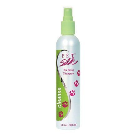 Pet Silk No Rinse Shampoo - spray shampoo for quick pet baths, eliminates unpleasant odors.