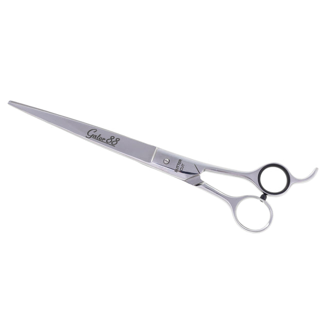 Geib Gator 88 Straight Scissors - sturdy grooming scissors with wide blades and micro-serration.