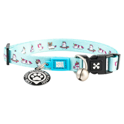 Max&Molly GOTCHA! Smart ID Cat Collar Unicorn - colorful collar for cats with a smart Tag pendant.
