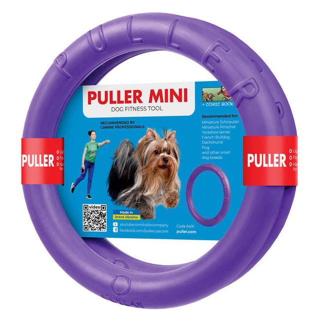 Puller Mini 18cm 2pcs - ring for small dogs, training toy.